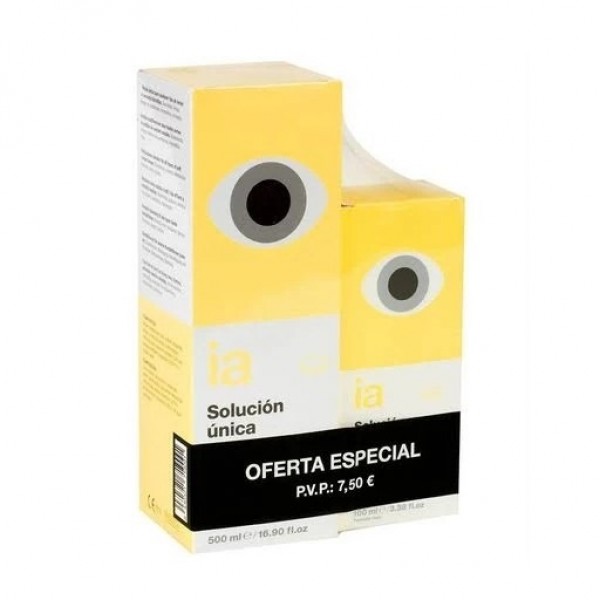 Interapothek Solución Única para Lentillas Blandas 500ml + 100ml Promo