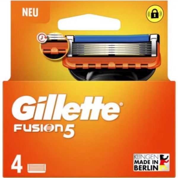 Gillette fusion 5 cuchillas pack recambio 5 hojas 4un